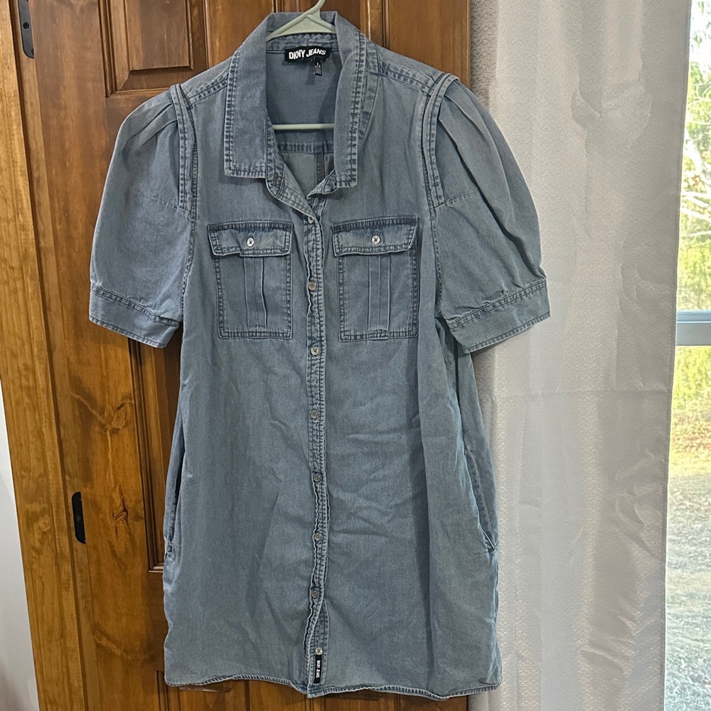 DKNY Blue Denim Mini Dress